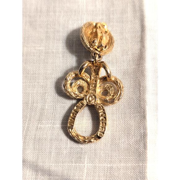 Three Vintage Designer Single Earrings Givenchy, Lucien Piccard, St. John - Picture 6 of 8